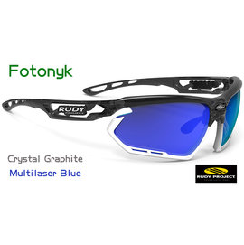 『凹凸眼鏡』義大利 Rudy Project Fotonyk系列Crystal Graphite / Multilaser Blue藍色多層鍍膜鏡片)運動鏡~六期零利率