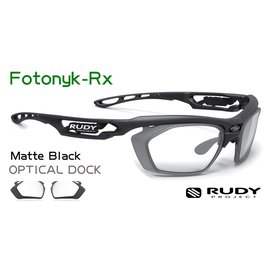 『凹凸眼鏡』義大利 Rudy Project Fotonyk光學系列Black Matte / OPTICAL DOCK光學膠框)運動鏡~六期零利率