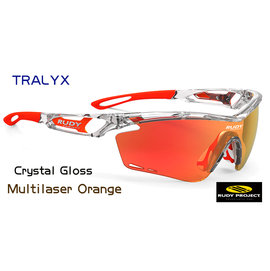 『凹凸眼鏡』義大利 Rudy Project TRALYX系列Crystal Gloss / Multilaser Orange橘色多層膜鏡片運動眼鏡~六期零利率