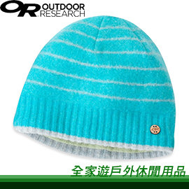【全家遊戶外】㊣ Outdoor Research 美國 女透氣保暖羊毛帽-Womens Trista Beanie 綠色-TYPHOON OR244857(OR86264)-0370/保暖帽