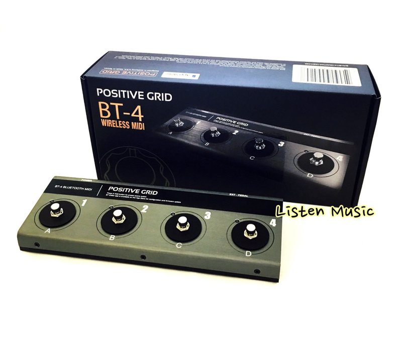 立昇樂器POSITIVE GRID BT-4 BT4 BIAS JamUp 藍芽控制踏板MIDI 腳踏