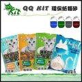 QQ KIT 日本環保強力脫臭紙貓砂‧4 種味道混搭‧ 6 包 組