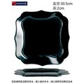 法國樂美雅 強化亞桑提克黑方盤30.5cm~連文餐飲家 餐具的家 平盤 碟 皿 強化玻璃瓷 ACE4957