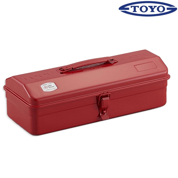 TOYO 提把山型工具箱/收納盒/手提箱 Y-350 R 紅