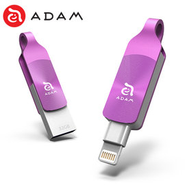 亞果元素 iKlips DUO Plus極速多媒體USB 3.1行動碟 iPhone/iPad專用隨身碟 64GB 尊爵紫