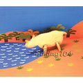 日本 CAKELAND 犀牛 動物餅乾切模 3D立體餅乾切模 不鏽鋼 JP CK1980