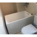 新時代衛浴 110 cm 170 cm 多種尺寸無接縫獨立浴缸 垂直邊方型 薄邊現代款 xyk 708