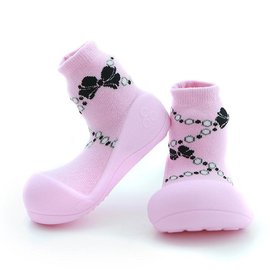 韓國Attipas快樂腳襪型學步鞋-粉紅貴婦