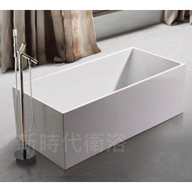 [新時代衛浴] 110cm~170cm多種尺寸獨立浴缸, 垂直邊方型，一體無接縫XYK708-140/150價