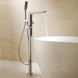 [新時代衛浴] 落地浴缸龍頭，立柱龍頭，時尚極簡款式，品質超好8186-D80
