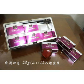 台灣神皂MOKURO 純天然無患子潔膚晶洗臉皂28g(小):12入禮盒裝