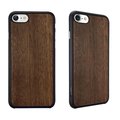 【東西商店】Ozaki O!coat 0.3 + Wood iPhone 7 超薄木紋保護殼 - 黑檀木