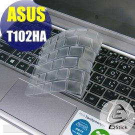 【Ezstick】ASUS T102 HA 系列 專利透氣奈米銀抗菌TPU鍵盤保護膜