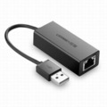 【USB2.0百兆網卡-CR110-標準款-6.1*2.6*1.8-線長10cm-1款/組】USB外置有線網卡筆電電腦通用-586062