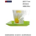 法國樂美雅 強化雛菊花杯盤組220cc(2入)~連文餐飲家 餐具的家 馬克杯 咖啡杯 強化玻璃 ACD9238