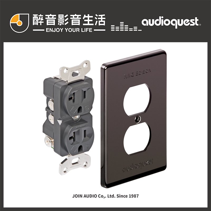 【醉音影音生活】美國 AudioQuest NRG Edison 15AMP/15安培 鈹銅鍍銀電源壁插座.台灣公司貨
