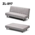 【ZL897】 沙發床(不鏽鋼)(全牛皮)