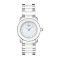 TISSOT T-Cera 優雅陶瓷真鑽時尚女性腕錶-白-T0642102201600