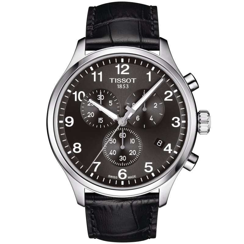TISSOT 天梭 Chrono XL三眼計時運動時尚腕錶-黑-45mm-T1166171605700