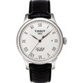 TISSOT LE LOCLE AUTOMATIQUE Gent 經典中的經典時尚男性優質機械腕錶-黑皮革-T41142333