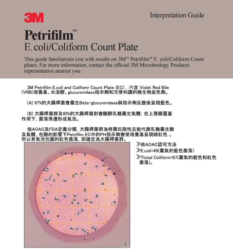 3m Petrifilm 大腸桿菌 E Coli 大腸桿菌群快檢片6414 Pchome商店街 台灣no 1 網路開店平台