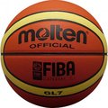 【H.Y SPORT】Molten BGL7 頂級真皮12片貼 籃球/室內專用球 最高等級 奧運指定-7號(紅標特價)