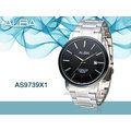 CASIO 時計屋 ALBA 雅柏手錶 AS9739X1 男錶 石英錶 不鏽鋼錶帶 日期顯示 防水50米 礦石鏡面
