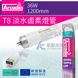 【AC草影】免運費！Arcadia 阿卡迪亞 T8 淡水鹵素燈管（36W）【一支】