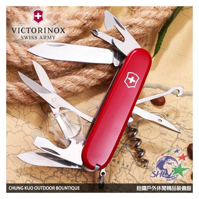 【詮國】瑞士 Victorinox 維氏瑞士刀 / Explorer 探索系列16用軍刀 - 1.6703(VN45)