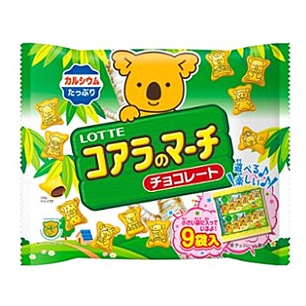 +東瀛go+ (短效特價)LOTTE 小熊餅家庭號袋裝-可可風味 108g 日本樂得 小熊餅乾 可可風味餅乾 日本必買 日本進口