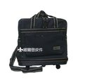 【葳爾登】折疊三層式旅行袋旅行箱五輪行李箱,登機箱,購物袋/耐重PVC底盤塑輪袋80cm黑色