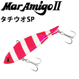 ◎百有釣具◎日本品牌MARIA MAR AMIGO II 太刀魚 夜光鐵板路亞三本鉤 80mm 23g 日本製造 顏色隨機出貨