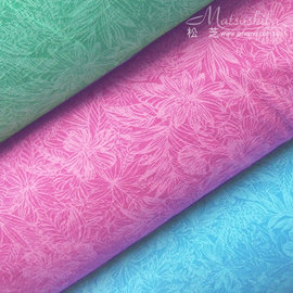 【作口罩必備】日本進口〈棉布〉夏日花朵 浮水印系列　３色 布料 手工DIY 拼布材料