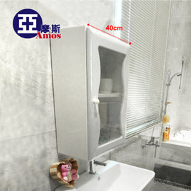 【GAN007】波浪單門防水塑鋼浴櫃 櫃寬度40公分 Amos 亞摩斯