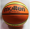 送贈品 MOLTEN 12片貼深溝橡膠籃球 女子專用6號球 GR6D 橘x黃 [陽光樂活=]