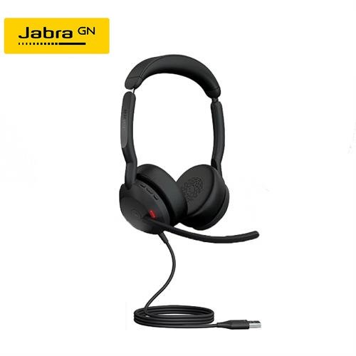 ｢捷泓科技｣Jabra EVOLVE2 50 商務有線貼耳式主動降噪耳機麥克風 (AirComFort技術)‧語音溝通 音質細膩 可常長時間配帶