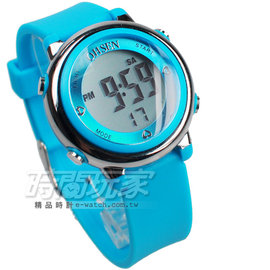 OHSEN 多色搭配 多功能計時碼錶 電子錶 女錶 兒童手錶 防水手錶 夜光 男童 女童 O1605藍