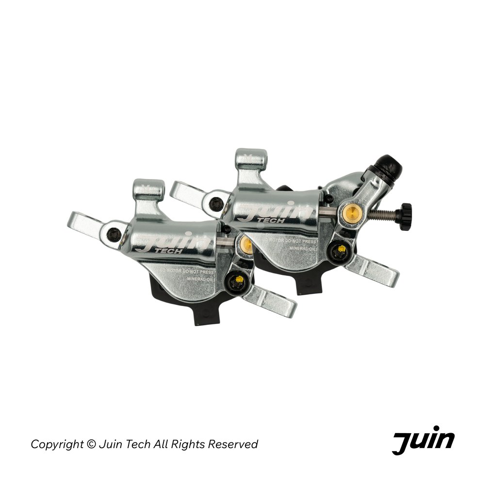 JUIN TECH M1 整合式雙邊作動油壓卡鉗 / 銀 (180mm碟盤) 適用登山車、E-Bike