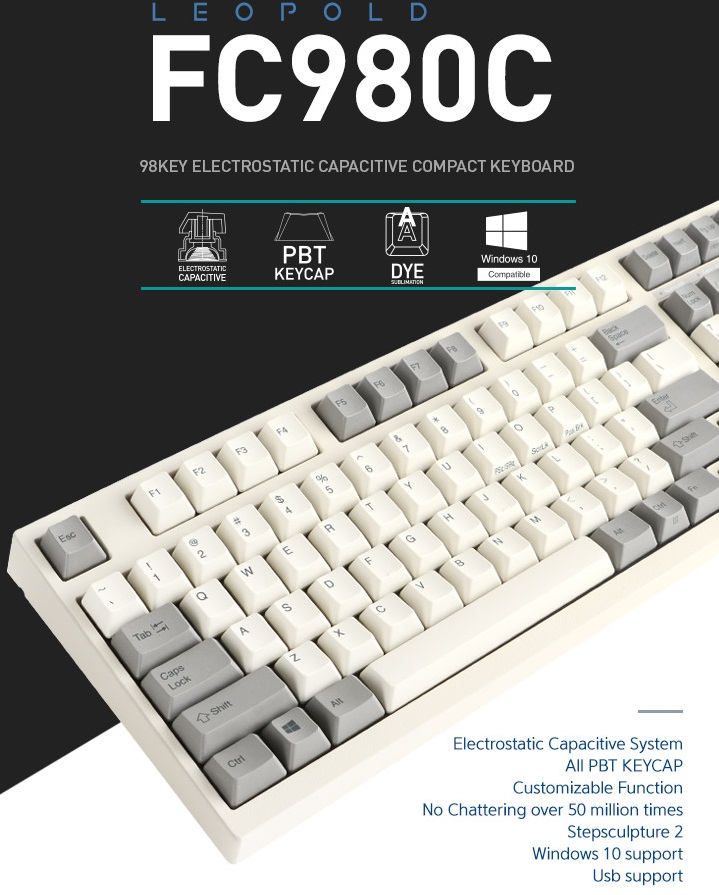 LeoPold FC980c 日本Toprer靜電容軸- PChome 商店街