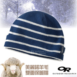 【美國 Outdoor Research】SWAIN BEANIE 美麗諾羊毛 雙面保暖透氣帽(僅53g/快乾輕便)保暖帽.羊毛帽/吸濕排汗.透氣 244856 夜藍