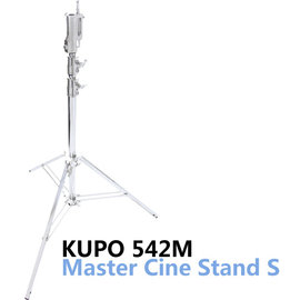 河馬屋 KUPO 542M 複合式頭部帶水平調節白鐵方管燈架 收納高度 135cm 工作高度 131~325cm