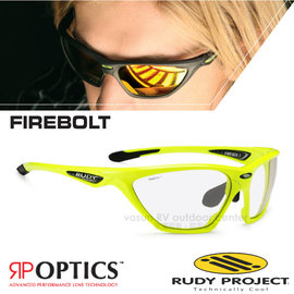 【義大利 Rudy Project】FIREBOLT-RP OPTICS 專業抗紫外線全框式運動眼鏡.太陽眼鏡.自行車風鏡/SP276613 螢光黃框+透明變色片