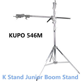 河馬屋 KUPO 546M 複合式頭部帶延伸臂功能白鐵方管燈架 收納高度 160cm 工作高度 166~510cm