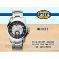 CASIO 時計屋 FOSSIL手錶 ME3055 男錶 機械錶 不鏽鋼錶帶(ME3052 ME3053 ME3054)