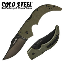 【詮國】Cold Steel - Espada G10綠柄黑刃折刀 (CTS-XHP鋼) - 62NGMVG