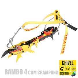 【義大利 Grivel】RAMBO 4 COM CRAMPONS 全快扣式冰爪(11+1爪_CE認證)/適登山_冰攀雪攀_攀岩_/攜帶方便.出國旅遊/非Petzl Camp_RA077A41