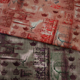 【作口罩必備】日本進口〈棉布〉文青系列 - 茶壺素描 布料 手工DIY 拼布材料