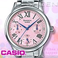 CASIO 卡西歐 手錶專賣店 SHE-3049D-4A 女錶 不鏽鋼錶帶 三眼 防水 羅馬數字