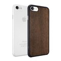 Ozaki O!coat 0.3 Wood + Jelly 2 in 1 iPhone 7 超薄木紋保護殼+超薄霧透保護殼 -黑檀木/霧透白