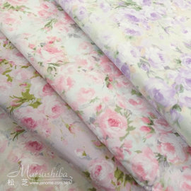【作口罩必備】日本進口〈棉布〉 花園系列 - 夢幻花卉 布料 手工DIY 拼布材